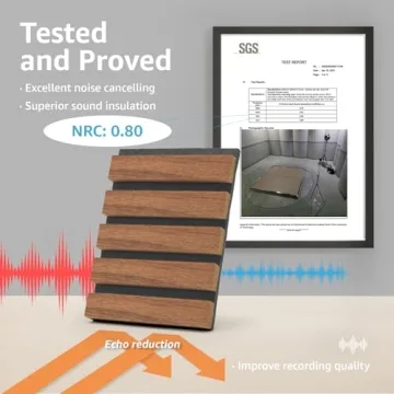 Art3d Walnut Acoustic Panels for Noise Reduction & Elegance