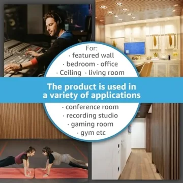 Art3d Walnut Acoustic Panels for Noise Reduction & Elegance