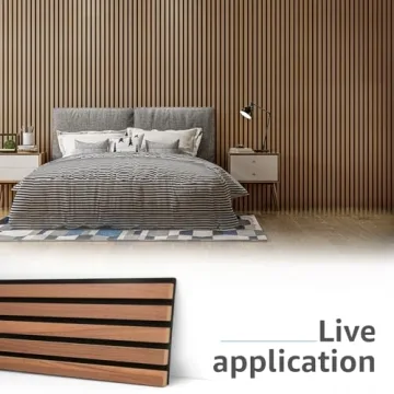 Art3d Walnut Acoustic Panels for Noise Reduction & Elegance