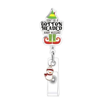 Funny Christmas Elf Badge Holder for Nurses and Teachers