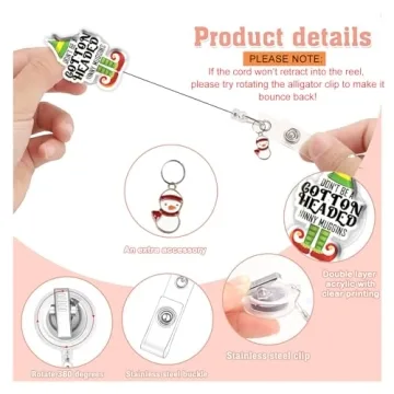 Funny Christmas Elf Badge Holder for Nurses and Teachers