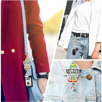 Funny Christmas Elf Badge Holder for Nurses and Teachers