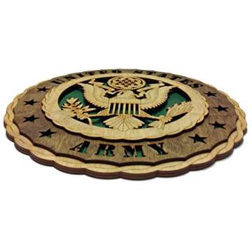 Armed Forces Army Decorative Wooden Wall Plaque