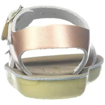 Salt Water Sandals Unisex-Baby Sun-San Sea Wee Flat Sandal, Rose Gold, 1 M US Infant