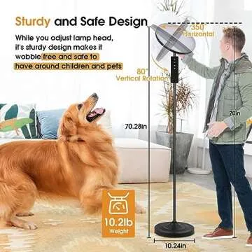 hanaking Upgraded Floor Lamp, 36W/3600LM Super Bright Floor Lamp with Remote Control, Stepless Adjust Color Temperatures and Brightness, Torchiere Standing Lamp for Living Room Bedroom Office