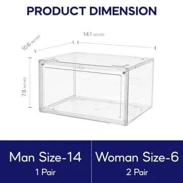 SneakerView Clear Boxes – Stackable Storage for Sneakerheads