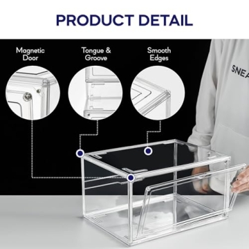 SneakerView Clear Boxes – Stackable Storage for Sneakerheads
