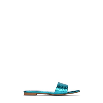 Stylish Cape Robbin BONITE Flat Sandals in Blue