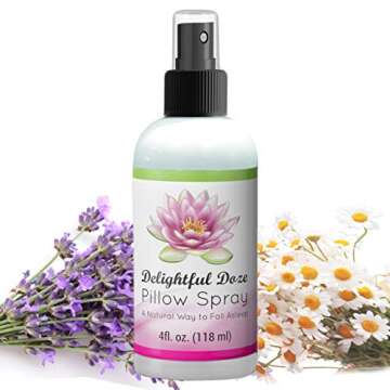 Delightful Doze Lavender Pillow Spray for Sleep - Pillow Mist for a Deep Sleep - Lavender Linen Spray Made from 100% Essential Oils