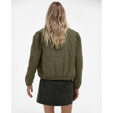 Gacaky Floral Quilted Jacket for Women - Stylish & Warm