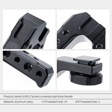 UURig Camera Hot Shoe Handle Grip for Easy Stabilization