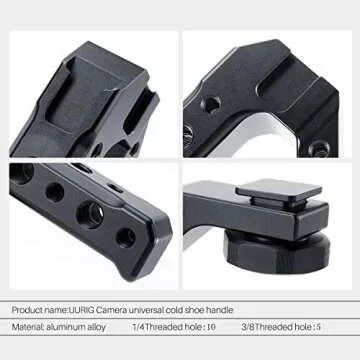 UURig Camera Hot Shoe Handle Grip for Easy Stabilization