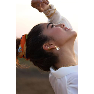 Stunning Dainty Pearl Earrings for Women | Gold Plated