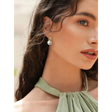 Stunning Dainty Pearl Earrings for Women | Gold Plated