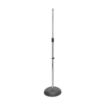 On Stage MC7201 Round Base Microphone Stand - Chrome