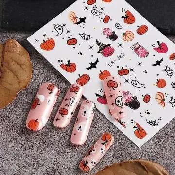 Cute Halloween Nail Art Stickers for Easy Nail Art Fun
