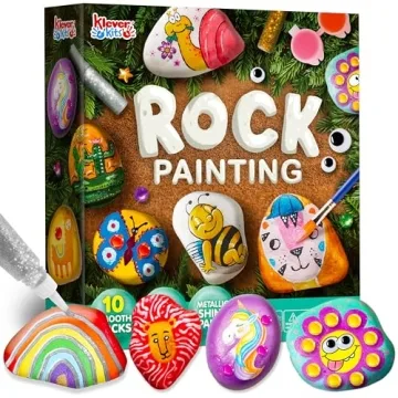 JOYIN Rock Painting Kit for Kids - Arts and Crafts for Girls & Boys Ages 6-12, DIY Supplies for Pain...