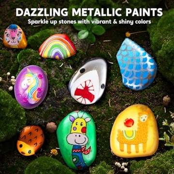 JOYIN Rock Painting Kit for Kids - Fun Arts & Crafts Set