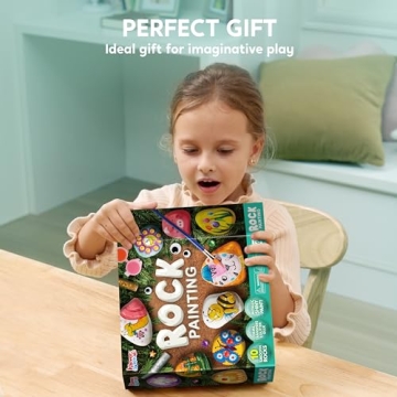 JOYIN Rock Painting Kit for Kids - Fun Arts & Crafts Set