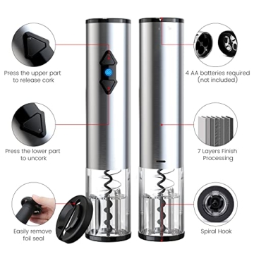CIRCLE JOY Electric Wine Opener for Effortless Enjoyment