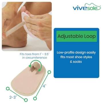 ViveSole Budin Splint Toe Straightener for Comfort and Relief