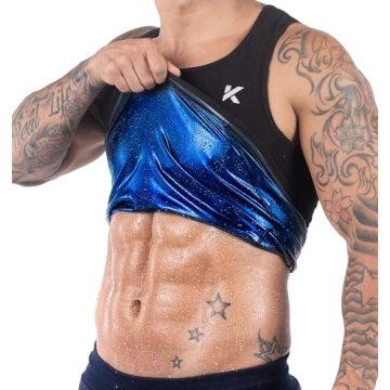 Kewlioo Men's Heat Trapping Pullover Sweat Enhancing Vest - Sauna Suit Shirt Compression Vest Shapew...