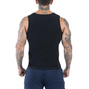 Kewlioo Men's Sauna Sweat Enhancing Compression Vest