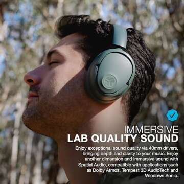 JLab JBuds Lux ANC Wireless Headphones - Dynamic Sound & Comfort