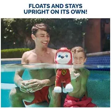 Swimways Paw Patrol Floatin' Figures, Swimming Pool Accessories & Kids Pool Toys, Paw Patrol Party Supplies & Water Toys for Kids Aged 3 & Up, Chase & Marshall 2-Pack