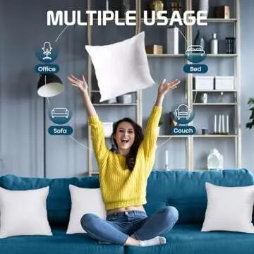 Utopia Bedding Throw Pillows – Set of 4, 14x14 inches Stuffer