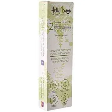 Eco-Friendly Bamboo Toothbrush Set with Travel Case