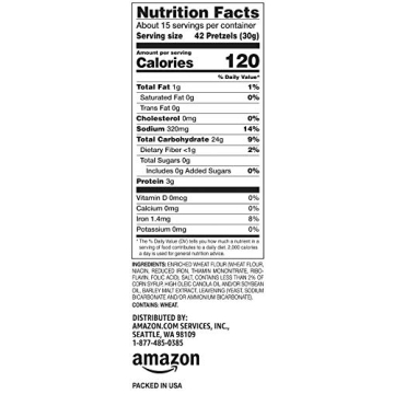 Amazon Brand - Happy Belly Lightly-Salted Pretzel Sticks, 16 ounce (Pack of 1)