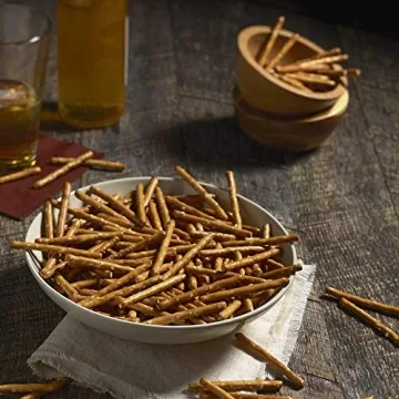Amazon Brand - Happy Belly Lightly-Salted Pretzel Sticks, 16 ounce (Pack of 1)