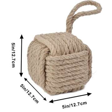 Marwood Nautical Door Stopper - Jute Weighted Design