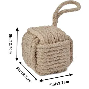 Marwood Nautical Door Stopper - Jute Weighted Design