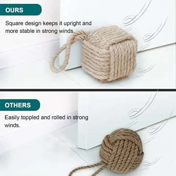 Marwood Nautical Door Stopper - Jute Weighted Design
