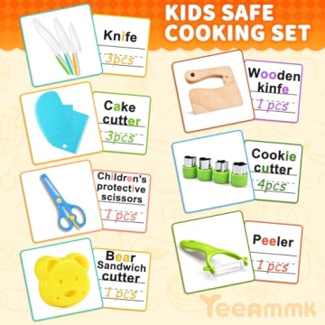 17PCS Kids Cooking Set Enjoy Safe Kitchen Adventures