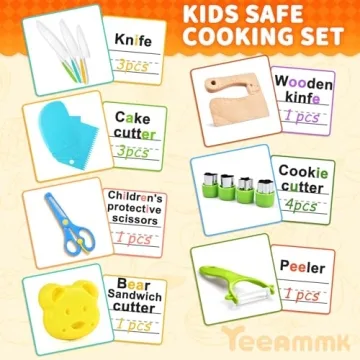 17PCS Kids Cooking Set Enjoy Safe Kitchen Adventures