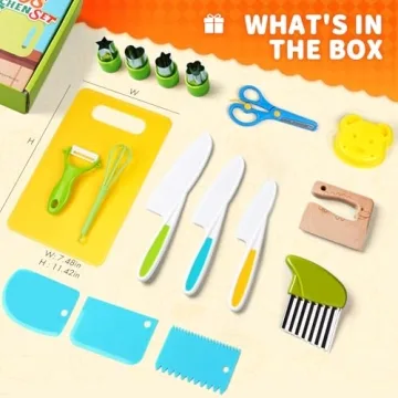 17PCS Kids Cooking Set Enjoy Safe Kitchen Adventures