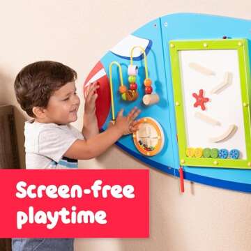 Spark & WOW Airplane Activity Wall Panels - Montessori Fun