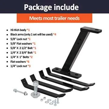 ELITEWILL Heavy Duty Lawn Mower Towing Hitch for Trailers