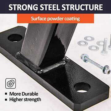 ELITEWILL Lawn Mower Trailer Towing Hitch, Garden Tractor Pro Hi Hitch Compatible with John Deere Cub Cadet Husqvarna Craftsman Riding Mowers