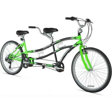 Northwoods Dual Drive Tandem Bike, 26-Inch, Green/Black