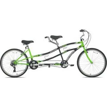 Northwoods Dual Drive Tandem Bike, 26-Inch, Green/Black