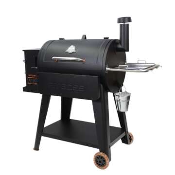 Pit Boss 10537 PB0820SP Wood Pellet Grill, 820 Square Inches, Black