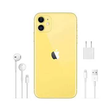 Apple iPhone 11 [64GB, Yellow] + Carrier Subscription [Cricket Wireless]