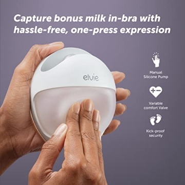 Elvie Curve Manual Wearable Breast Pump - Hands-Free & Portable