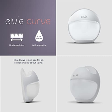 Elvie Curve Manual Wearable Breast Pump - Hands-Free & Portable
