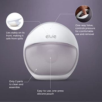 Elvie Curve Manual Wearable Breast Pump - Hands-Free & Portable