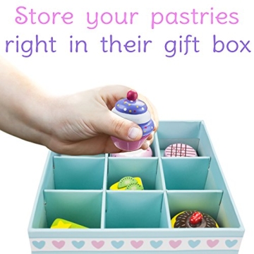 Colorful Wooden Dessert Set for Kids - Perfect Play Time!